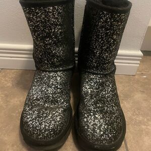UGG Black and silver Speckled Boots